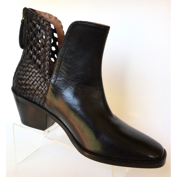 NEW LUCKY BRAND Kaedynce Leather Booties, Black (Size 7 M) - Picture 2 of 12